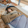 Спальный мешок NATUREHIKE SUNNY DAY PL02 CNK2550WS028 U450 синий с голубым, молния слева 6977465868428